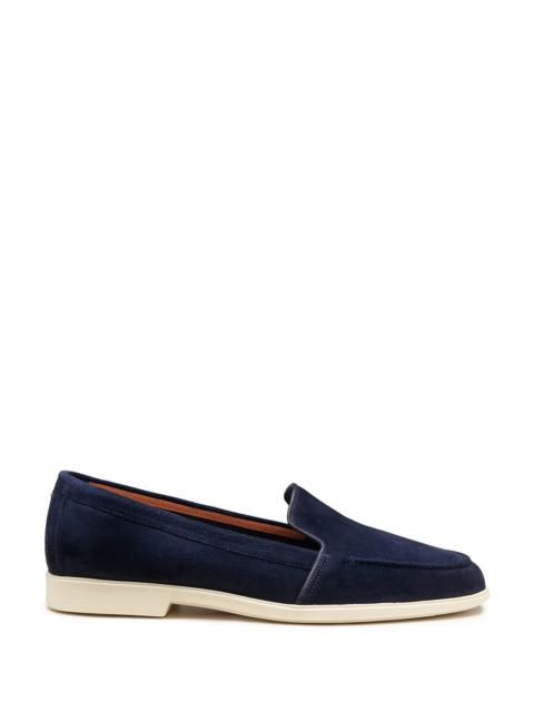 Women's blue suede loafer