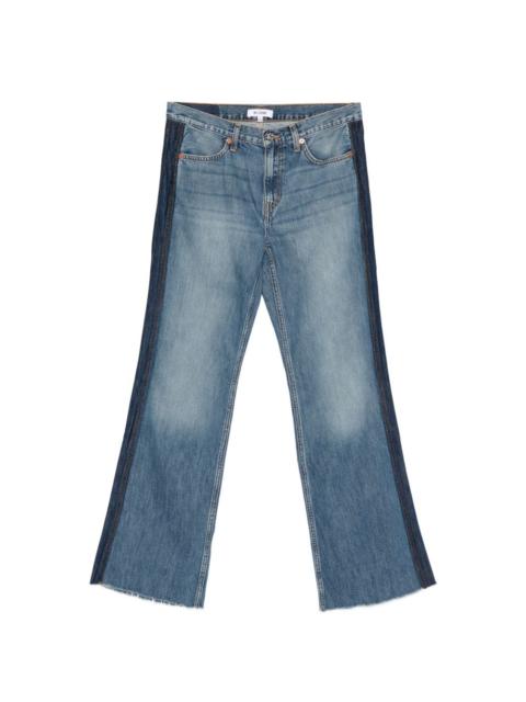 frayed-hem jeans
