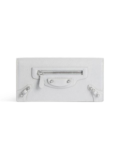 Women's Le City Money Long Wallet in Light Grey
