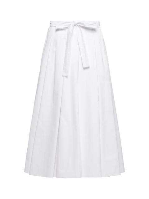 Poplin skirt