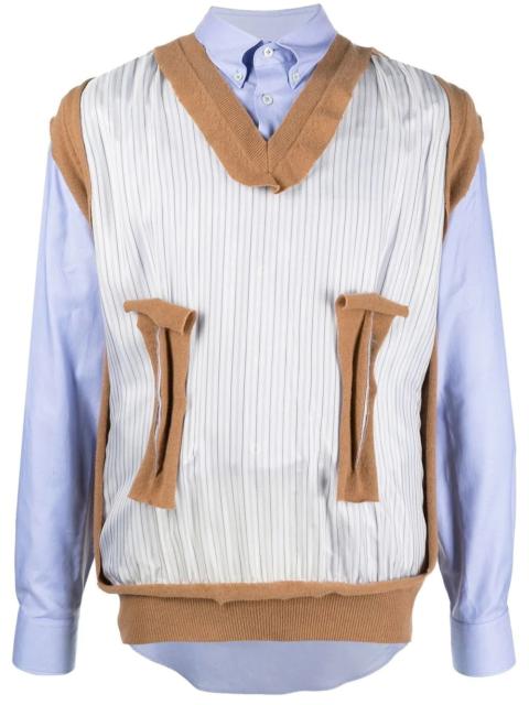 sweatshirt layered shirt