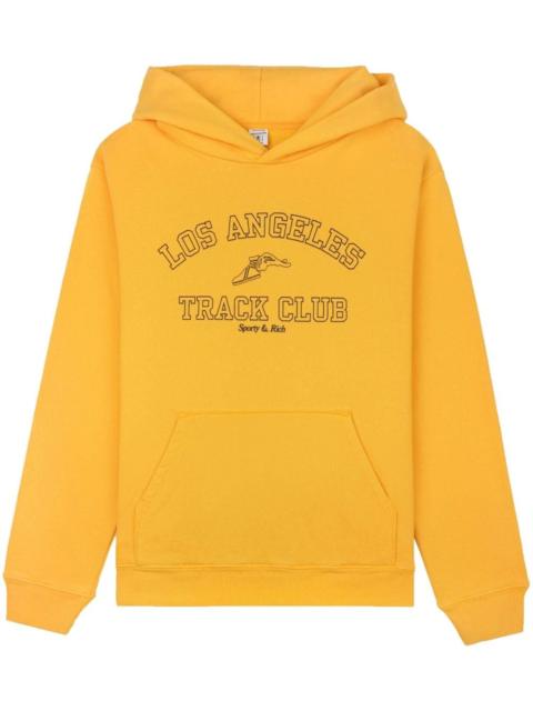 Track Club logo-print hoodie