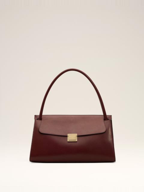 BURGUNDY SMOOTH LEATHER MIMI BAG