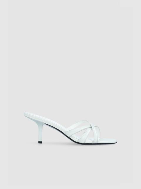 Julie Burrata Creased Calf Leather Mule