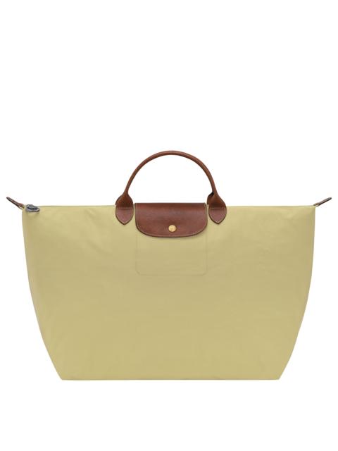 Le Pliage Original L Travel bag Pistachio - Recycled canvas