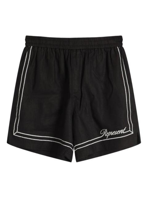 border-detail shorts