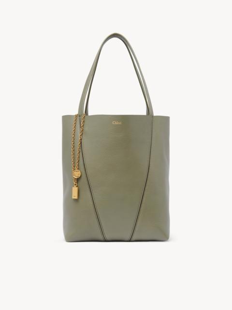 CHLOÉ SPIN TOTE BAG IN GRAINED LEATHER