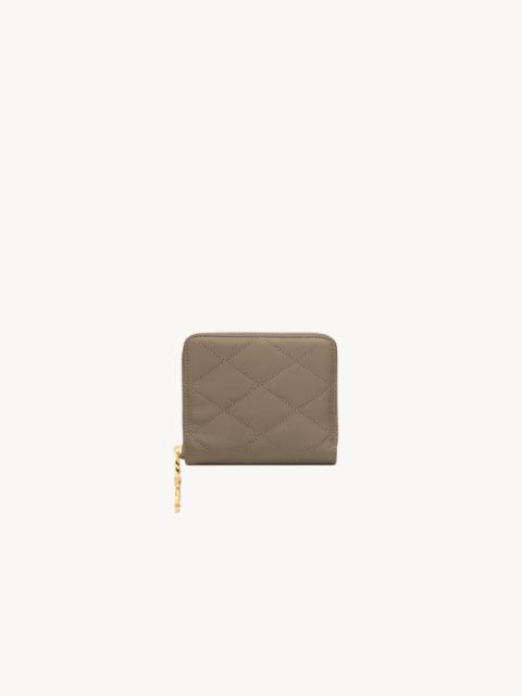 CASSANDRE BIJOU COMPACT WALLET IN GRAIN DE POUDRE LEATHER