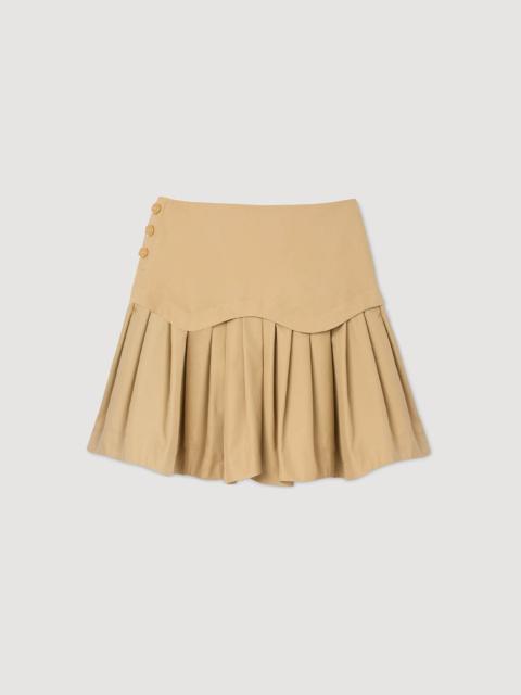 MINI FLARED PLEATED SKIRT