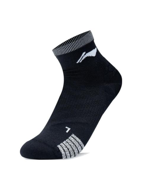 Li-Ning Logo Mid Cut Socks 'Black' AWST007-1