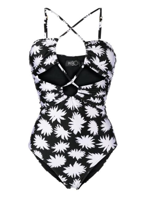 Dahlia floral-print swimsuit