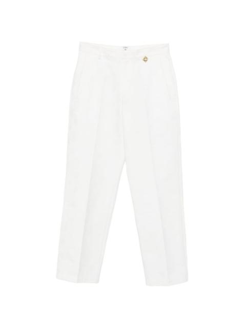 floral-pattern trousers