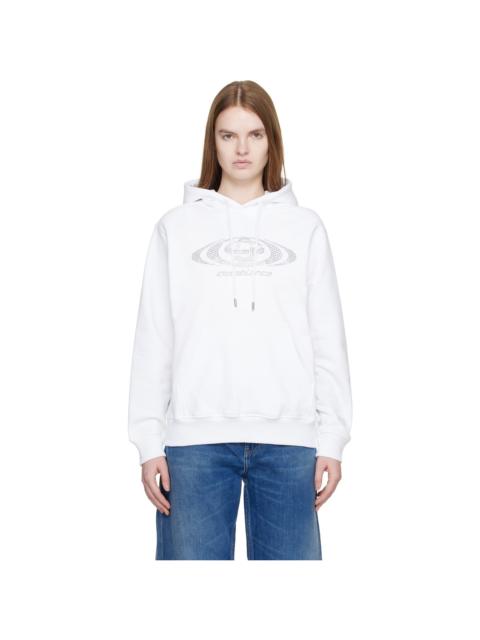 Off-White Crystal Warped Logo Hoodie