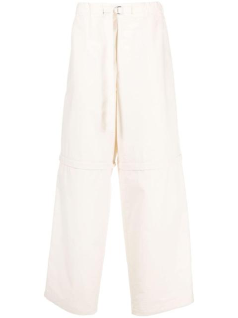 detachable-legs cotton trousers