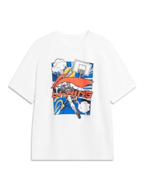 Li-Ning Comics Graphic T-shirt 'White' AHSU805-2