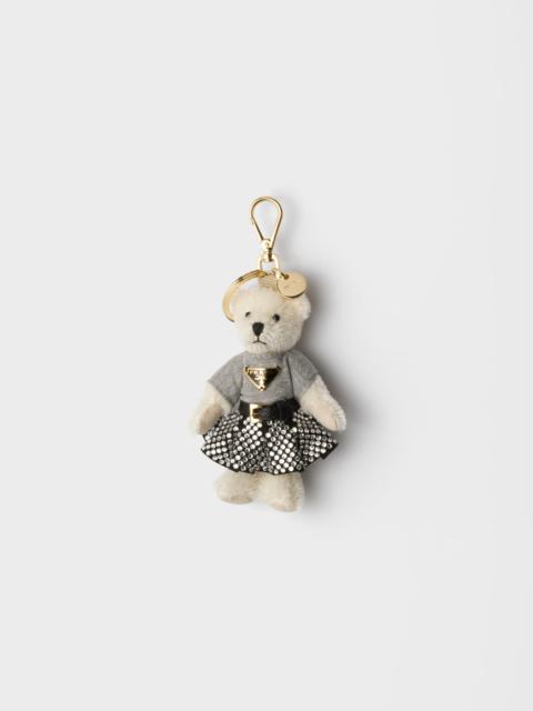 Teddy keychain charm