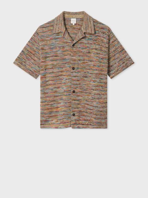 'Signature Stripe' Knitted Cotton Shirt
