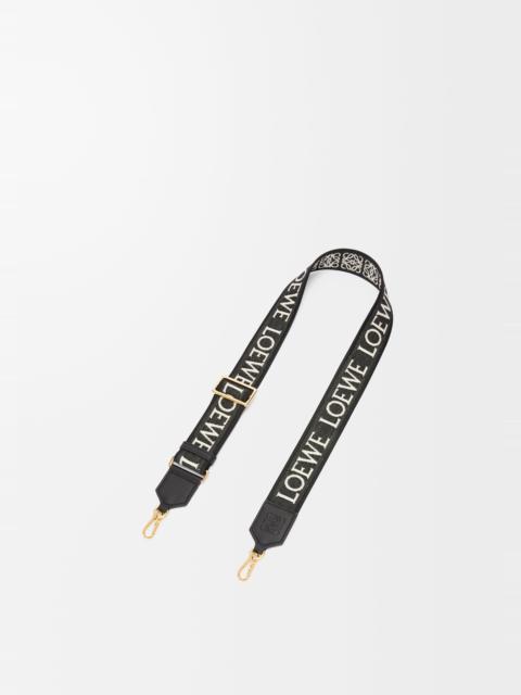 Anagram strap in jacquard and calfskin