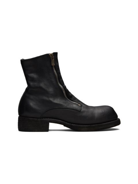 Black Horse Double Front Zip Boots