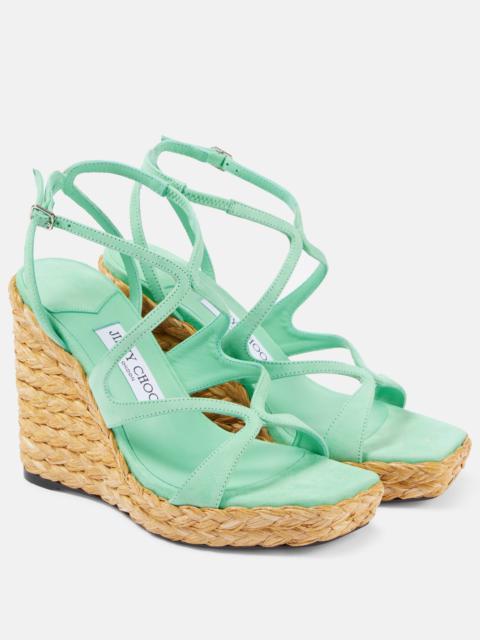 Ayla 110 suede espadrille wedges