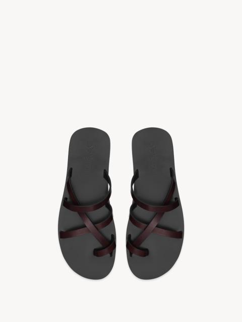 CULVER SLIDES IN SMOOTH LEATHER