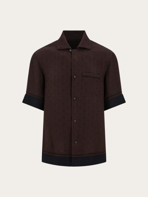 Ferragamo Monogram short sleeve shirt