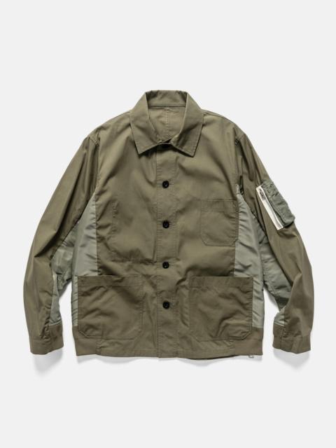 Cotton Nylon Oxford Jacket Khaki