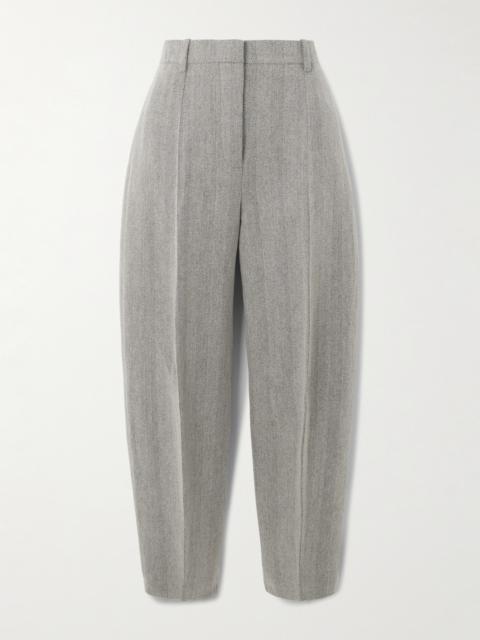 Dan Cropped Linen, Wool And Cashmere-blend Tapered Pants