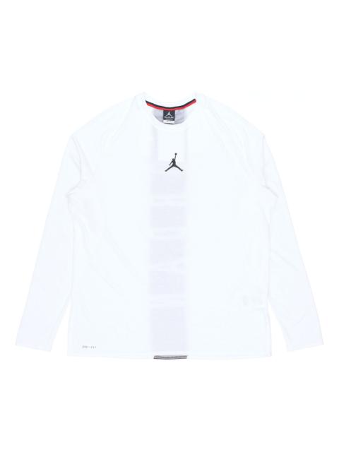 Air Jordan 23 Alpha Dri-Fit Back Printing Long Sleeves White 926437-100