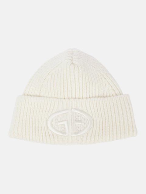 Valerie logo ribbed-knit beanie
