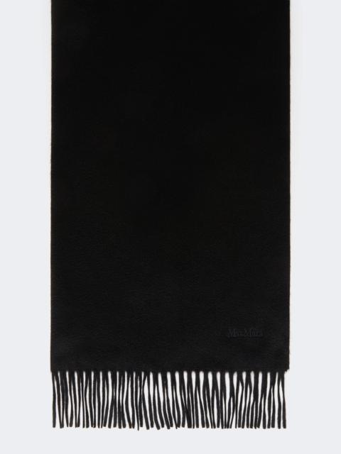 Cashmere logo stole - BLACK