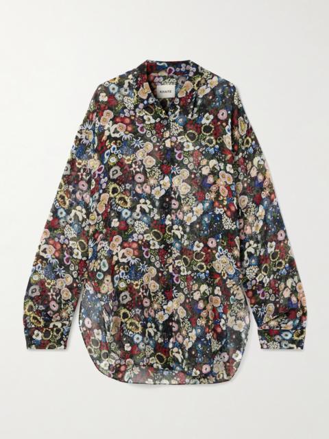 Goya Printed Silk-chiffon Shirt