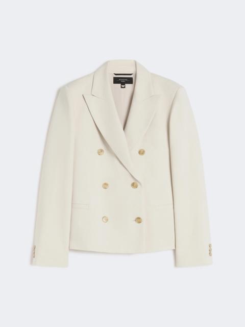Viscose and linen blazer - BEIGE