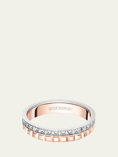 Rose Gold and White Gold Quatre Diamond Ring