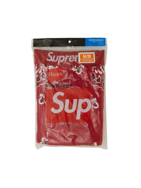 Supreme x Hanes Bandana Boxer Briefs (2 Pack) 'Red'