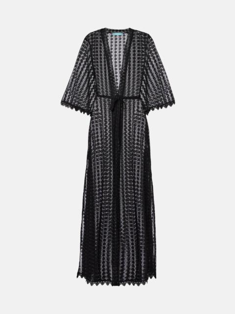 Talitha semi-sheer kaftan