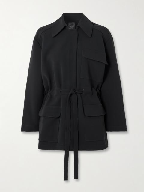 Arielle Belted Crepe Jacket