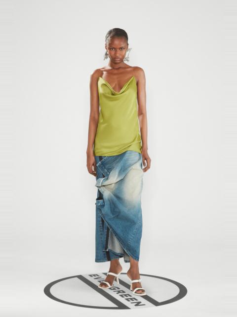 Evergreen Invisible Strap Slip Top