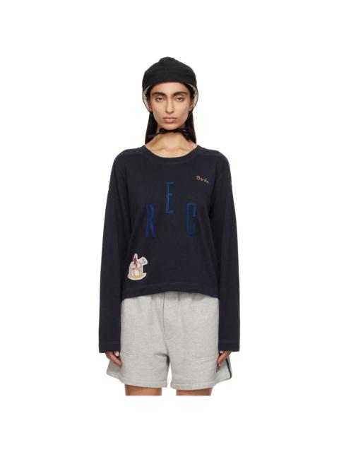 Navy 'Rec' Pullover Sweatshirt