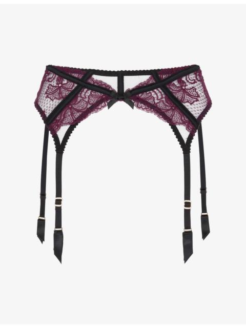 Rozlyn Mesh and Lace Suspenders