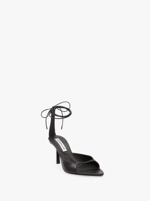 Eliza Stiletto Sandal In Black Leather