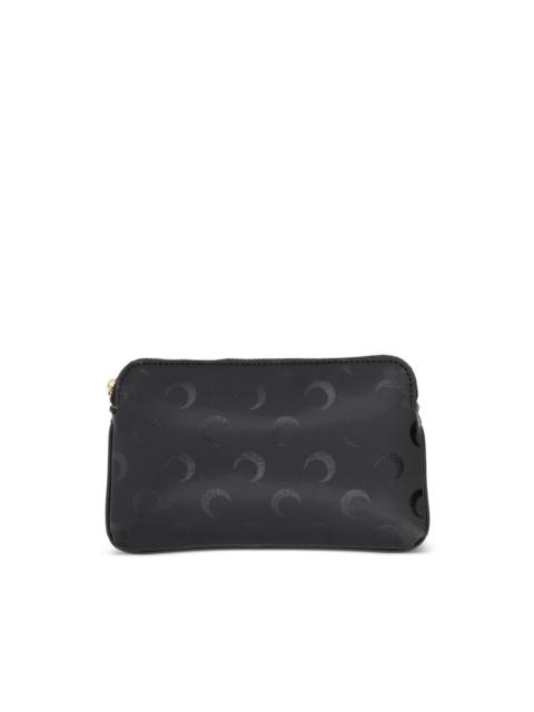 moon-print zip purse