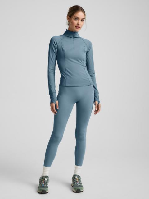 Pacer Fleece-Backed Zip Pocket Full Length Legging
