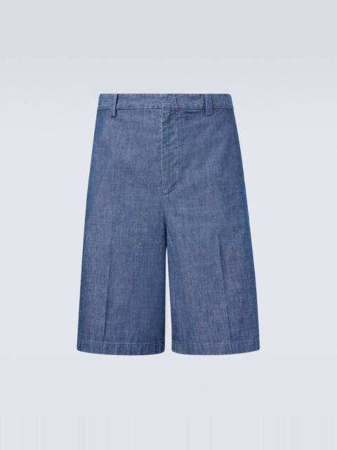 Denim Bermuda shorts