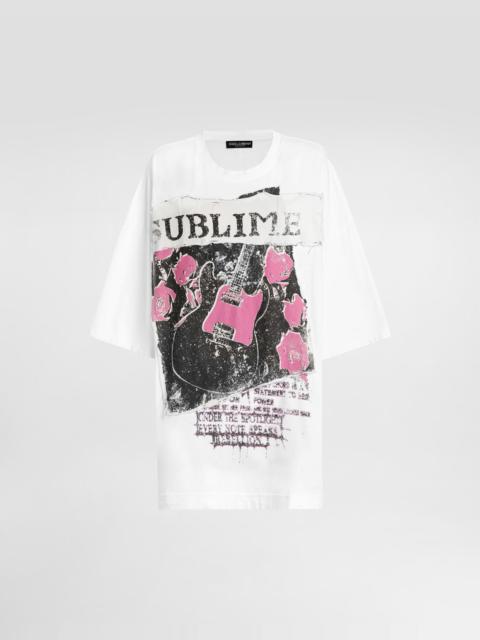 Jersey t-shirt with print