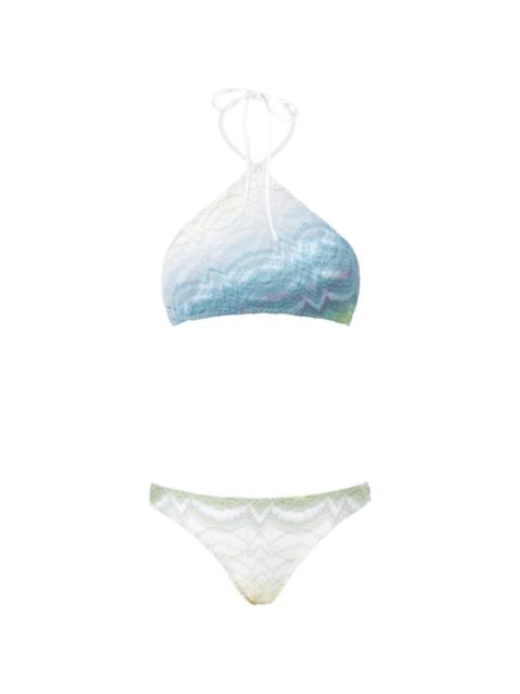 tie-dye triangle bikini