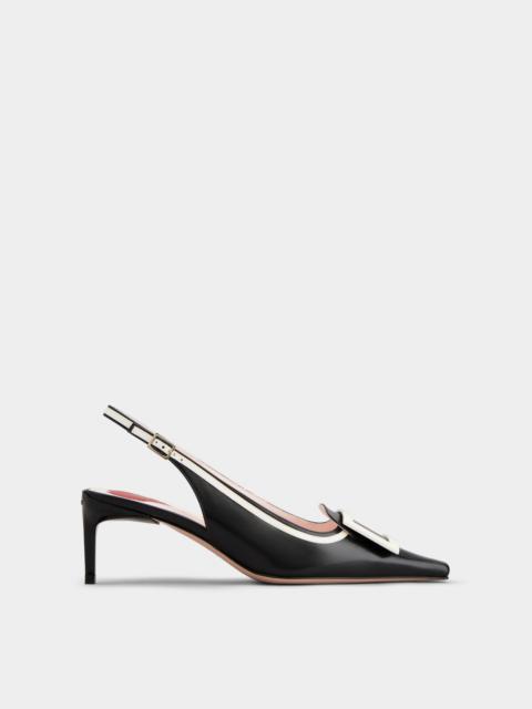 Viv' Canard Slingback Pumps in leather