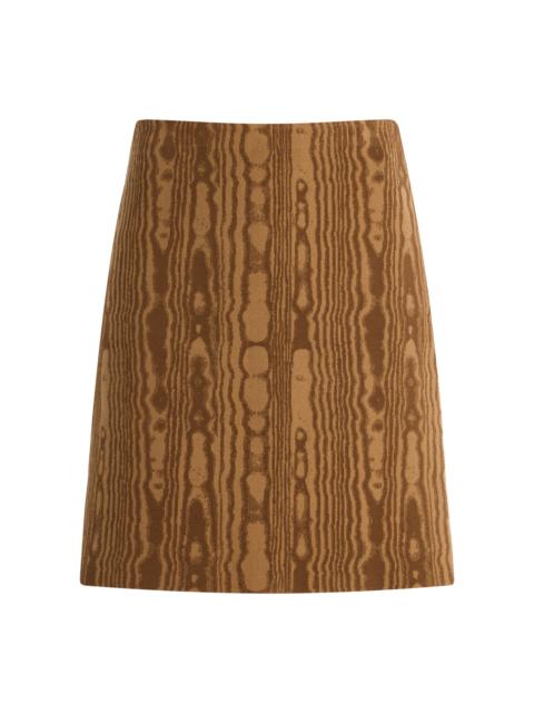 Ava Moire Mini Skirt neutral