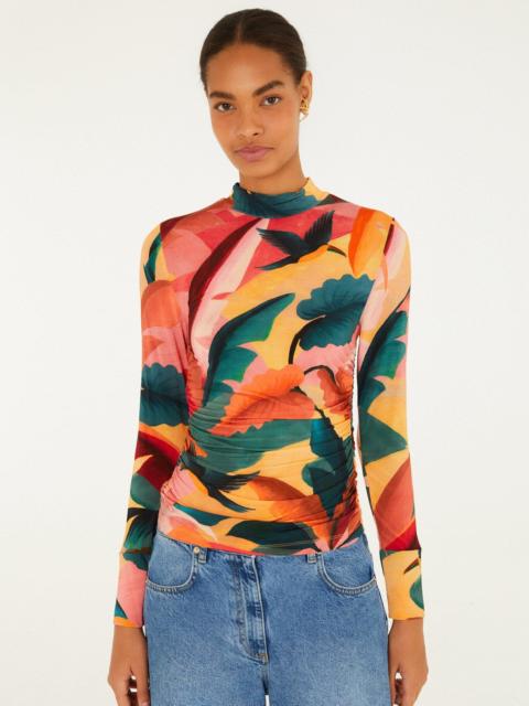 Multicolor Atlantic Rainforest Jersey Blouse