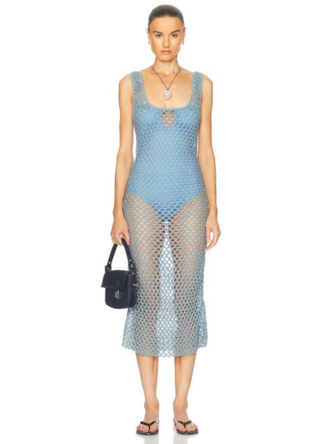 Illapa Crochet Midi Dress